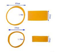 Gdfnmogo Rubber Fishing Line Stopper for 1000-3000 and 3000-10000 Spool Reels, Fishing Reel Belt for Fixed Drop Distance, 25pcs Set with(L)