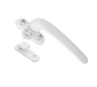 Gdfnmogo Sash Handle Antieft Surity Lock Door Handle Flat Design Comfortable IP Simple Installation for Kitchen Baroom Bedroom Office Black White Superior Aluminum for Alloy(Black Right)