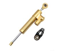Gdfnmogo Scooter Adjustable Steering Stabilizer Damper for For Zero 10X/Thunder and For VSETT 10+ Electric Scooters, Metal Front Fork Shock Absorber to(gold)