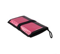 Gdfnmogo Scuba Diving Wetnotes Book, 50-Page Waterproof Underwater Writing Paper, PP-Laminated with Clear Pocket & Bungee Lanyard for Divers(ROSE RED)