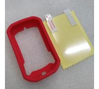 Gdfnmogo Silicone Protective Cover with High-Definition Film for For Bryton Rider 320 420 For Bike Computer, Anti-Drop Cycling GPS Case, Lightweight(Red)