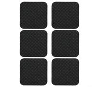 Gdfnmogo Silicone Treadmill Mat Anti-Slip Shock Absorbing Pads for Gym Equipment and Elliptical Machines, Noise Reduction and Floor Protection(6pc)