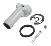 Gdfnmogo Sink Overflow Cover for Kitchen and Wash Basin - Round or Square Interface Plastic Overflow Fitting, PP Material, White Basin Overflow (D)