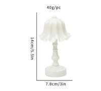 Gdfnmogo Small Table Lamp LED Night Light with Sensor Control for Bedside and Wall, Energy Efficient Mini Nordic Desk Ornament with Adjust(ORCHID)