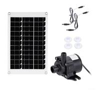 Gdfnmogo Solar Fountain Pump Powered Water Pump System 50W DC12V 350L/H Silent Operation Submersible Fountain With Panel Module For Garden Pond Outdoor Display