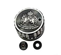 Gdfnmogo Spool Mechanical Brake Knob with Internal Sound for Abu 3/3.5/4/P5 Generation Baitcasting Reel, Aluminium Alloy Fishing Reel Part Accessory(black silver)