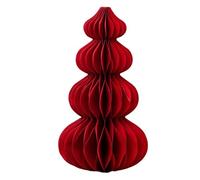 Gdfnmogo Spring Festival Folding Tree Decoration with Origami Base for Home Decor, Crafted from Thick Cardboard in Classic Red Color, Easy Asse(C)