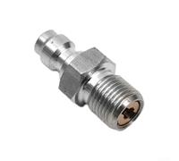 Gdfnmogo Stainless Steel , 8Mm Male Quick Connect Fill Nipple One-Way Foster Coupling, For HPA/N2 System 300 Bar Rated Replacement Kit, With O-Ring(1/8BSPP)