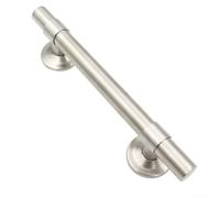 Gdfnmogo Stainless Steel Adjustable Cabinet Handle for Kitchen Door and Drawer Pulls, European Modern Simple Design in Silver