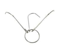 Gdfnmogo Stainless Steel Meat Hook for Roasting, Double Hook BBQ Grill Hanger for Chicken Duck Beef, Heavy Duty Roast Poultry Hanging Hook, Kit(A)