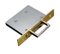 Gdfnmogo Stainless Steel Pocket Door Handle - Invisible Sliding Door Push Handle with Recessed Design, Space-Saving Edge Pull for Modern Interiors(Gold)