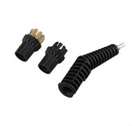 Gdfnmogo Steam Cleaner Nozzle Brush Set with Brass and Nylon Brush Heads for Steam Mop X5 - Replacement Accessory Kit with Durable ABS + Stainless Steel Connector