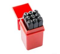 Gdfnmogo Steel Number and Letter Stamp Punch Set for Metal, Leather, Wood and Jewelry Craft, Alloy Tool Steel Hand Tool with 9 Arabic Numeral Punches 0-9,(8mm)