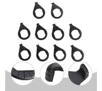 Gdfnmogo Steel Washers for Bicycle Front and Rear Axle - M8 and M10 Flange Washers Compatible with Ebike Motor Hub and Scooter, 10PCS Fastening Kit(10PCS M10 black)