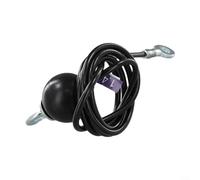 Gdfnmogo Steel Wire Rope Kit 1.4m/1.8m/2m/2.5m/For 3m for Gym Cable Pulley Strength Training, Heavy Duty 5mm Steel, 100kg Load Capacity, Gravity Ball Anti-Shake Design(1.4M)