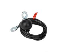 Gdfnmogo Steel Wire Rope Kit 1.4m/1.8m/2m/2.5m/For 3m for Gym Cable Pulley Strength Training, Heavy Duty 5mm Steel, 100kg Load Capacity, Gravity Ball Anti-Shake Design(1.8M)