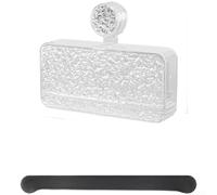 Gdfnmogo Suction Cup Soap Dish Wall Mounted No Drill Soap Holder with Lid and Drainage Tray for Bathroom Organization, Made from Durable ABS For Mate(BIG)