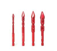 Gdfnmogo Super Hard Eccentric Drill Bit Set with Tilted Head for Tiles, Wood, Plastic - 6+8+10+12mm & 6+6+6+8+8mm Carbide Tip Masonry Drill Bits Compatible with Corded/Cordless Drills(6+8+10+12)