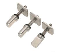 Gdfnmogo Surfboard Fin Fasteners - Stainless Steel Fin Screw and Plate Set for Surf Longboard For Tail Fin Attachment Hardware 3-Pack Waterproof