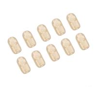 Gdfnmogo Swivel Stop Beads for Carp Fishing, 10pcs Quick Change Spinner Rig Component, Compatible with Match Feeder Coarse Terminal Tackle, Silica(4 * 7MM)