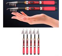 Gdfnmogo Telescopic Fishing Rod For Ultra-Short Retractable Folding Sea Rod for Lure, Rock and Fishing, Lightweight FRP Material, Portable Design for Rivers, Lakes(1.2)