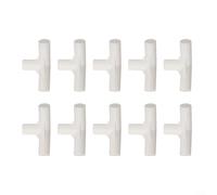 Gdfnmogo Tent Pole Tee Connector Set of 10, 16mm Inner Diameter 3-Way Plastic Joints for Camping Tents, Canopy Frames, Garden Plant Supports(135 degrees tee)