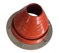Gdfnmogo Tent Stove Flashing Kit with Silicone Collar and Metal Rings, Heat-Resistant Flue Vent Seal for Wood Burner or Chimney Pipe, Fits 75-160mm(1pack)