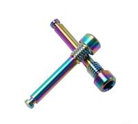 Gdfnmogo Threaded Disc Brake Bolts for For Bicycle, Alloy Pin Insert Screws For SRAM Avid Hydraulic Brakes, Lightweight 3g For MTB Road For Bike(Colorful)