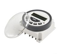 Gdfnmogo TM619 7-Day Weekly Programmable Digital Timer Switch, LCD Display, 16A 3500W For Relay for and Heating, 12VDC/24VDC/110VAC/220VAC Power Supply(12V)