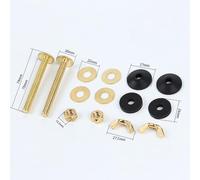 Gdfnmogo Toilet Cistern Fixi Kit wi WC Coupli Bolts Set and Toilet Pan Seali Gasket, Close Coupled Toilet Fixis, Toilet Tank Installation Parts wi Carbon Steel Bolts and Rubber Gaskets