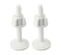 Gdfnmogo Toilet Seat Hinge Bolt Replacement Kit, 2 Pack Plastic Screws Fixing Accessories Repair Tool, For Toilet Lid Cover, Toilet Seat Bolt Kit