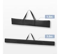 Gdfnmogo Track Saw Guide Rail Storage Bag 1.5m/for 3m, Heavy-Duty 600D Oxford Cloth with Thick Padding, Three-Section Design to Protect Tracks During Transport(3 Meters)