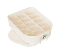 Gdfnmogo Underwear Storage Box for Socks and Underwear, Drawer-Style Closet Organizer with Compartmentalized Design, 24 x 31 x 11 cm, White(F)