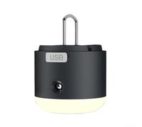 Gdfnmogo USB-Powered Portable Camping Light Featuring 1200mAh For Battery Four Brightness Settings And Built-in Mist Spray For Multi-Day Trips(Black)
