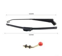 Gdfnmogo UTV Windshield Wiper, Manual Hand Operated, Metal and Rubber Construction, Lasting Durability, for Polaris For RZR 800 900 1000 For XP, For Can Am For Maverick(ARM500MM+WIPER500MM)