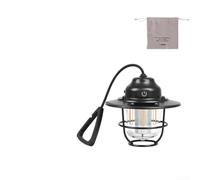 Gdfnmogo Vintage Pinecone Camping Lantern with 1200mAh Rechargeable Battery, 80 Hours Runtime, 4 Lighting Modes, Eye-Friendly Light, Type-C(Black)