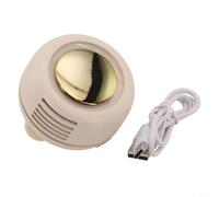 Gdfnmogo Waist Clip Fan for Personal Cooling with 3 Speed Levels, 900mAh Battery and 360° Adjustable Air Outlet, Portable Mini Fan for Out(WHITE)