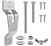 Gdfnmogo Wall Mount For Spare Tire Holder Mount Set for Trailer - Steel Wall-Mounted Wheel Bracket Rack with 2.4" Fixed Plate, Compatible with Most For Spare Tires(SILVER)