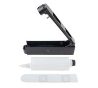 Gdfnmogo Wall-Mounted Triple-Chamber Soap Dispenser Bottle, 400ml per Chamber, ABS Construction, Leak-Proof with Transparent Level, for Shower(Black Single)