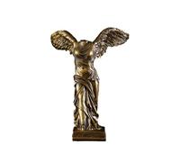 Gdfnmogo Winged for VICTORY of Samothrace Statue Replica - Gold or White Resin Desktop Ornament for Home, Office, or Study Decor (38.5 x 27.5 cm Largest Size)(E5-181513)