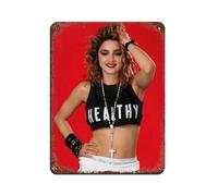 GDFSH The Queen of Pop Madonna Ciccone Tin Sign Vintage Metal Pub Club Cafe Bar Home Wall Art Decoration Poster Retro 12x16inch(30x40cm)