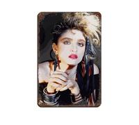 GDFSH The Queen of Pop Madonna Ciccone Tin Sign Vintage Metal Pub Club Cafe Bar Home Wall Art Decoration Poster Retro 8x12inch(20x30cm)