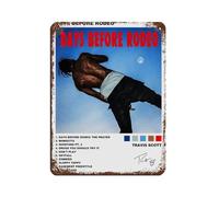 GDFSH Travis Scott Days Before Rodeo Rapper Music Album Tin Sign Vintage Metal Pub Club Cafe Bar Home Wall Art Decoration Poster Retro 12x16inch(30x40cm)