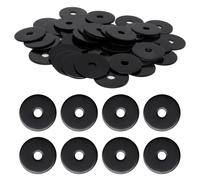GDFYMI 50 Pcs #8 x 3/4" Black Fender Washers 304 Stainless Steel Flat Large Fender Washer Metal Flat Washers for Screws and Bolts (M4 x 20mm, 1mm Thick)