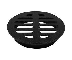 GDFYMI Iron Floor Drain Cover, Interpolation Round Outdoor Yard Pipe Drain Cover for Balcony Anti-Blocking Round Sink, Outdoor Yard Pipe Roof Balcony (Black, 4 inch)