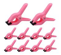 GDFYMI Plastic Spring Clamps, 4 Inch Heavy Duty Clips for Woodworking Backdrop Stand Balloon Arch, Pink 10pcs