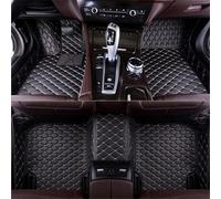 GDGFBYEH Custom Leather Car Floor Mats for BMW I5 2024, Full Coverage, Breathable, Waterproof, Durable, Car Matts, Right-hand Drive Car,C/Black-Beige