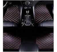 GDGFBYEH Custom Leather Car Floor Mats for Hyundai Tucson Hybrid 2021 2022 2023 2024, Full Coverage, Breathable, Waterproof, Durable, Car Matts, Right-hand Drive Car,B/Black-Red