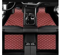 GDGFBYEH Custom Leather Car Floor Mats for Landrover Evoque 2019-2024, Breathable, Waterproof, Durable, Car Matts, Right-hand Drive Car,G/WineRed