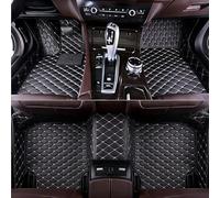 GDGFBYEH Custom Leather Car Floor Mats for Mercedes Benz E Class Coupe C207 2009-2016, Full Coverage, Breathable, Waterproof, Durable, Car Matts, Right-hand Drive Car,C/Black-White